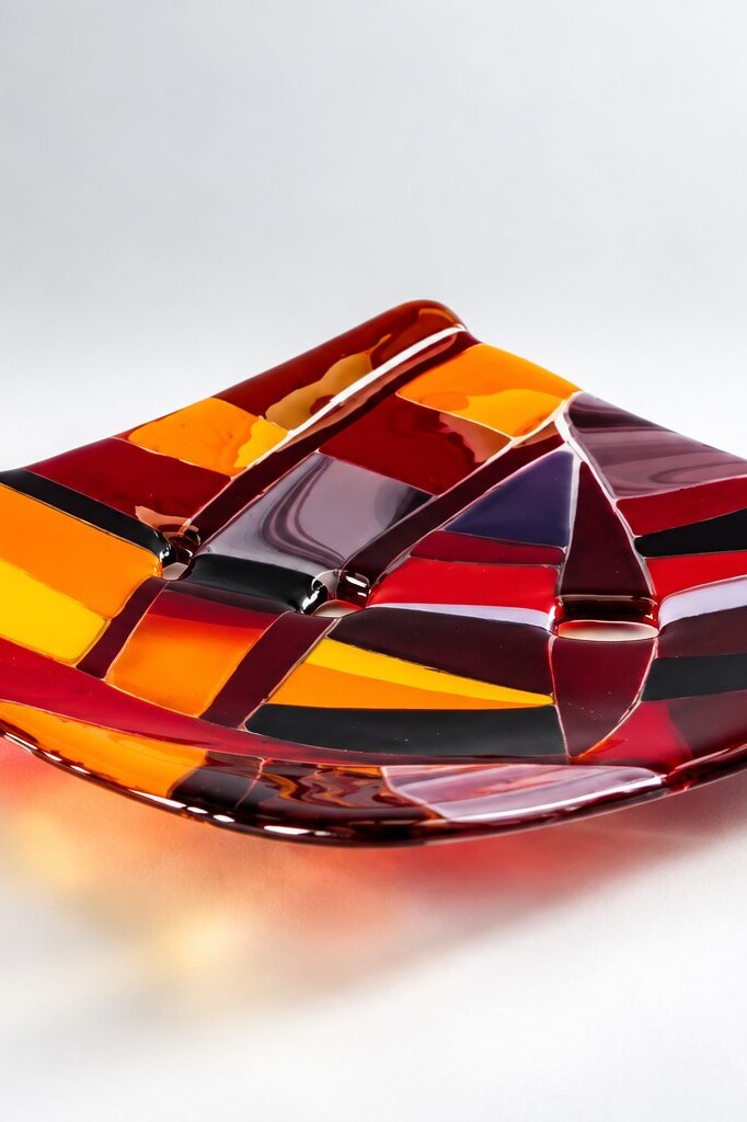 free standing art glass form