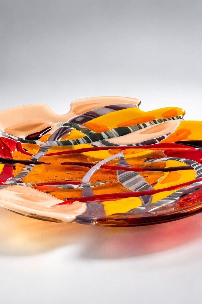 free standing art glass form