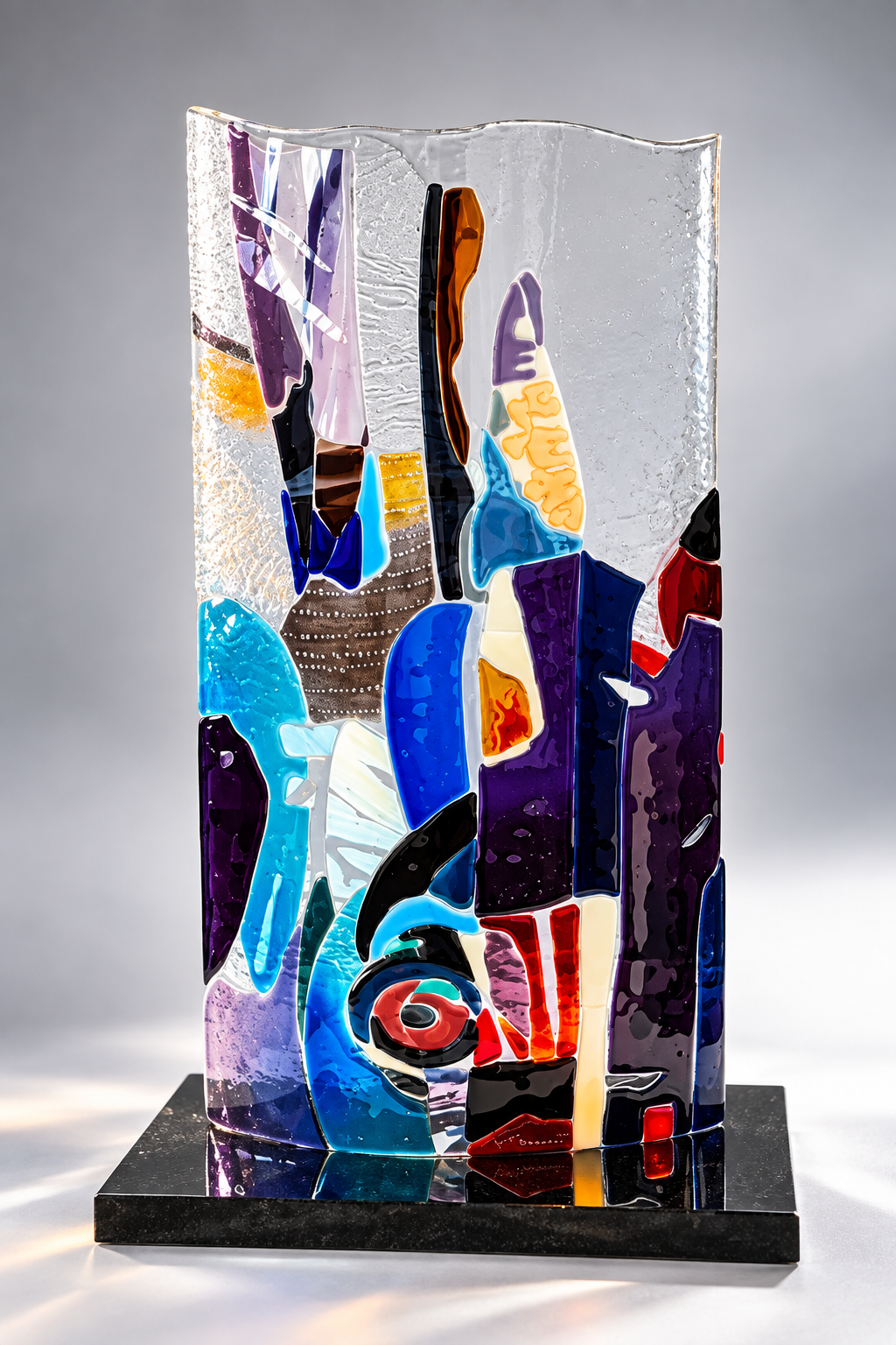 free standing art glass form