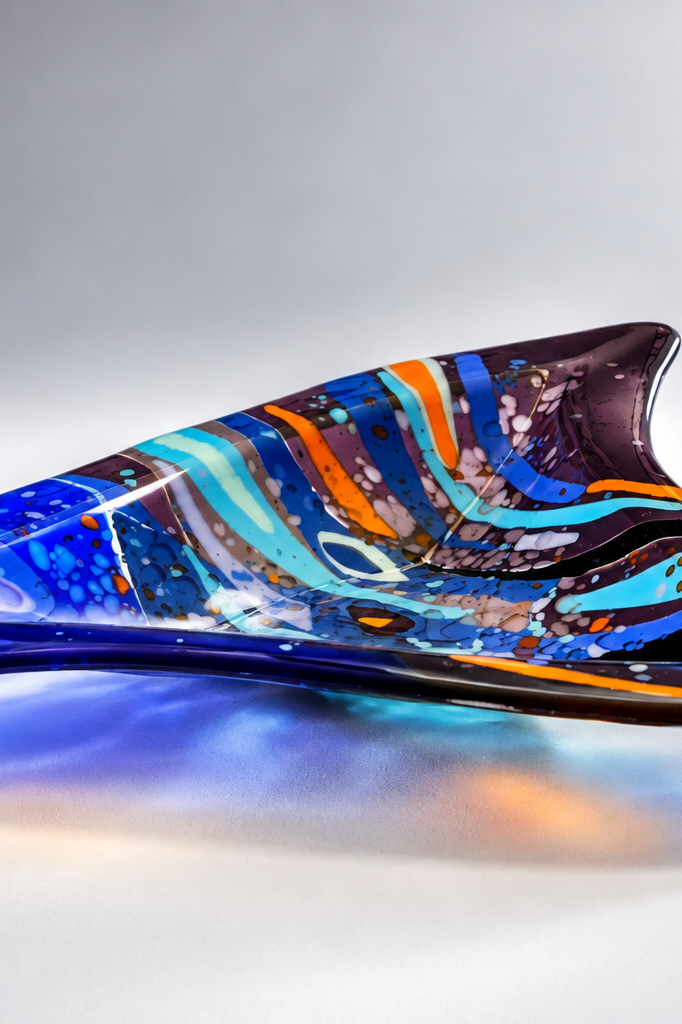free standing art glass form