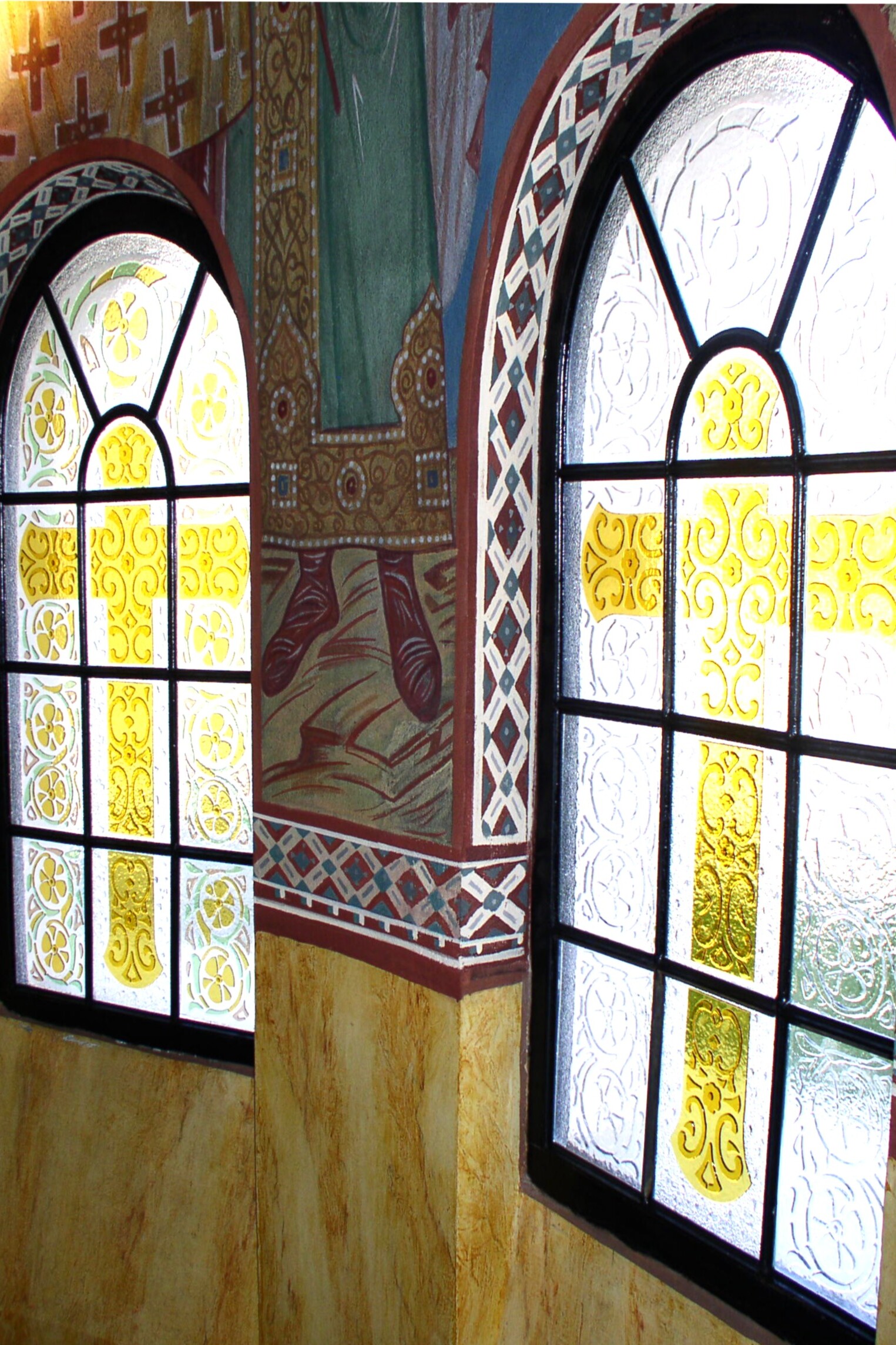 art glass window_church